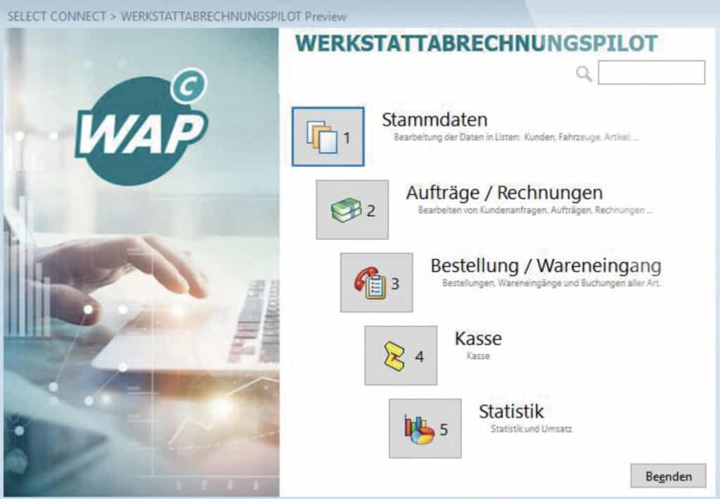 Werkstattabrechnung Pilot (WAP)